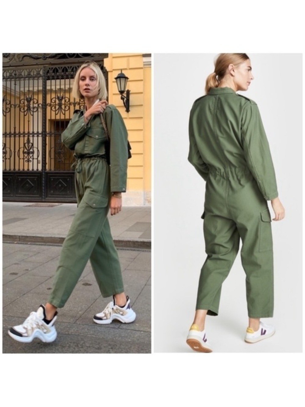Citizens Of Humanity Surplus Jumpsuit Nova Utility in Green